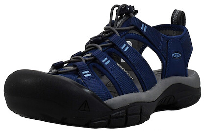 KEEN Men's Newport H2 Closed Toe Sandals Naval Academy/Steel Grey - 1029062