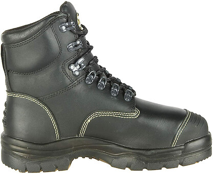 OLIVER Men's 6" 55 Series Steel Toe Internal Metatarsal Guard PR Heat Resistant Work Boot Black - 55246