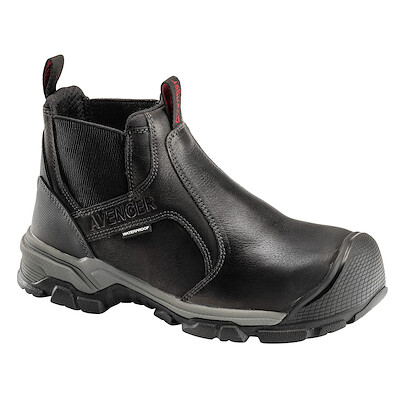 Avenger Men's Ripsaw Romeo Alloy Toe EH PR Waterproof Work Boot Black - A7341
