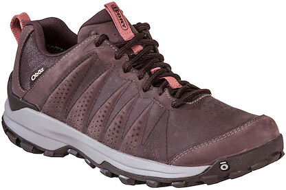 Oboz Women's Sypes Low Leather Waterproof Casual Hiker Peppercorn - 76102-PEPPERCORN