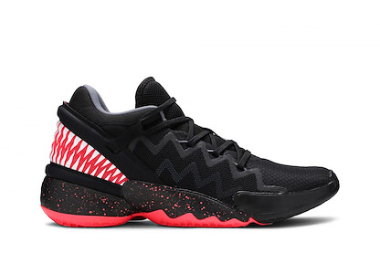 Adidas Men's Marvel x D.O.N. Issue #2 Venom Basketball Shoes Core Black/Signal Pink/Footwear White - FV8960