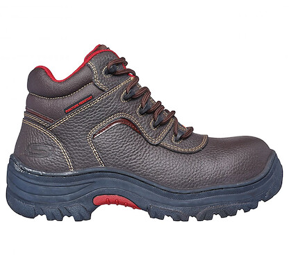 SKECHERS WORK Women's Burgin - Coralrow Composite Toe Work Boot Brown - 77288-BRN