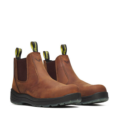 Thorogood Men's 6" Thoro-Flex Series Composite Toe PR Romeo Work Boot Brown Crazy Horse - 804-3166
