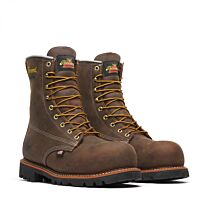 Thorogood Men's 8" American Legacy Series Nano Composite Toe Waterproof Work Boots Brown Crazy Horse - 804-4248