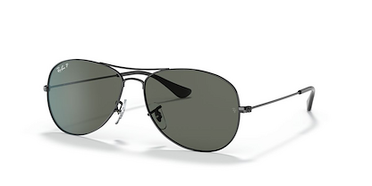 Ray-Ban Unisex Cockpit Sunglasses Polished Gunmetal/G-15 Green (59 mm) - 0RB3362-004/58 59