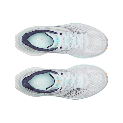 Saucony Women's Endorphin Speed 5 Sneaker, White/Spa, 5.5