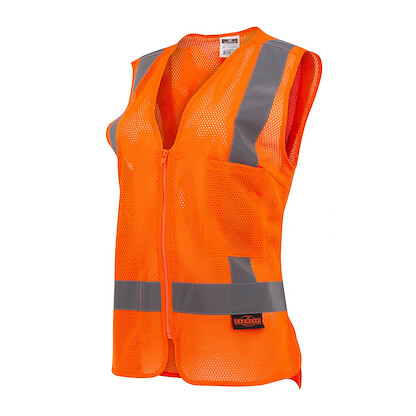 Radians Women's Economy Type R Class 2 Safety Vest Hi-Vis Orange - SV2ZWOM