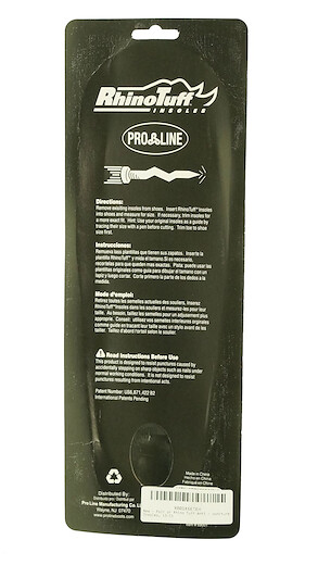 Pair of Rhino Tuff Anti - puncture Insoles, 13-15