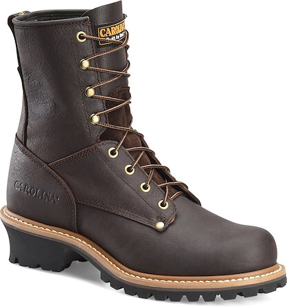 CAROLINA Men's 8" Elm Soft Toe Logger Work Boot Brown - 821