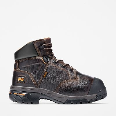 Timberland PRO Men's 6" Helix Composite Toe Internal Met Guard Work Boot Brown - TB089697214