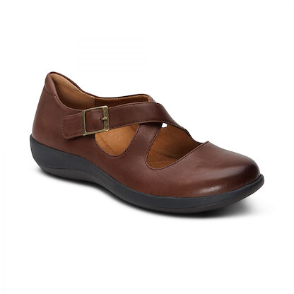 Aetrex Women's Paisley Maryjane Brown Leather - DM471W