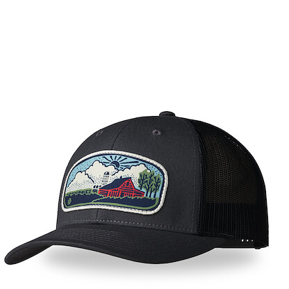 LaCrosse Men's Farm Scene Trucker Cap Charcoal/Black - 918566