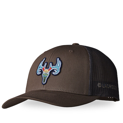 LaCrosse Men's Deer Trucker Hat Chocolate Chip/Grey Brown - 918570