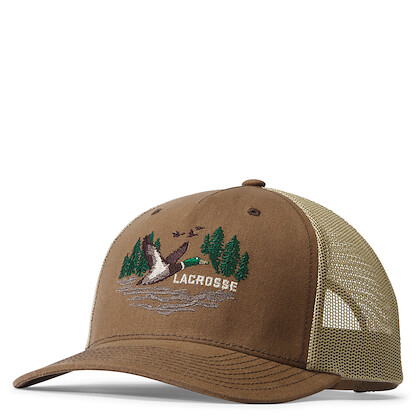 LaCrosse Unisex Mallard Waxed Trucker Hat Brown - 918606
