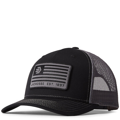 LaCrosse Banner Trucker Hat Black/Charcoal - 918619