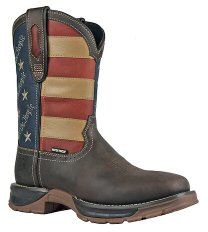 HOSS Men's 10" We The People Soft Toe Waterproof Pull-On Work Boot Brown - 94022