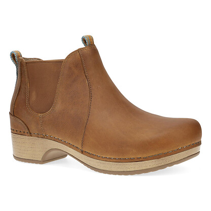 Dansko Women's Becka Boot Tan Oiled Pull Up Leather - 9433371600