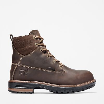 Timberland PRO Women's 6" Hightower Alloy Toe Waterproof Work Boot Coffee Brown - TB0A1KKS214