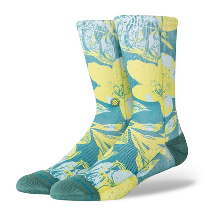 Stance Unisex Lihue Crew Socks Green - A556A26LIH-GRN