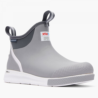 XTRATUF Men's 6" Ankle Deck Boot Sport Grey - ADSM100