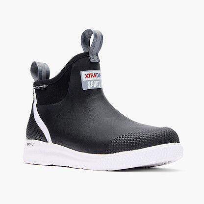 XTRATUF Women's 6" Ankle Deck Boot Sport Black - ADSW000