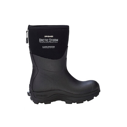 Dryshod Women's Arctic Storm Mid Extreme-Cold Conditions Winter Boot Black/Grey - ARS-WM-BK