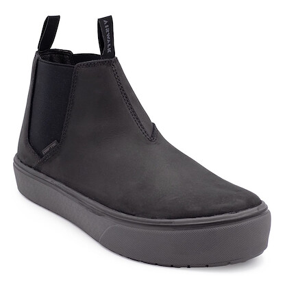 AIRWALK SAFETY Men's Venice Chelsea Composite Toe EH Pull-On Work Boot Black/Forged Iron - AW7101
