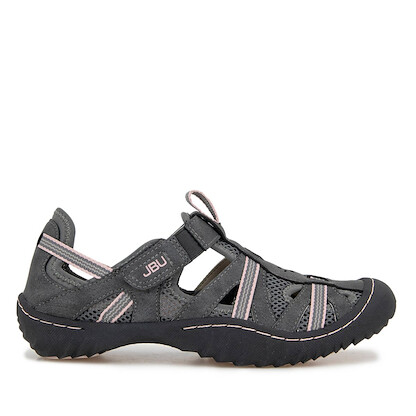JBU Women's Regional Water Ready Oxford Sandal Charcoal/Petal - B3RGL50