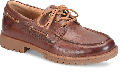 Born Men's Explorer 3-Eye Boat Shoe Bourbon Full Grain Leather - BM0020816