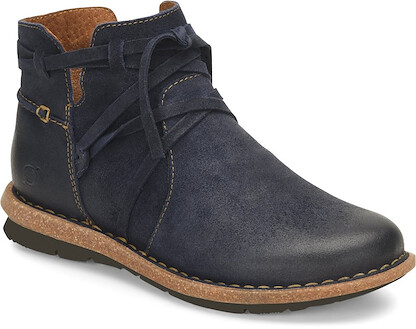 Born Women's Tarkiln Ankle Boot Navy (Indigo) Distressed - BR0013634