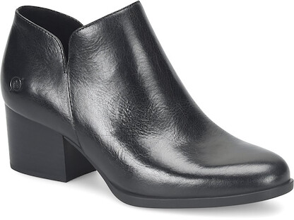 Born Women's Kenzi Ankle Boot Black Full Grain Leather - BR0061703