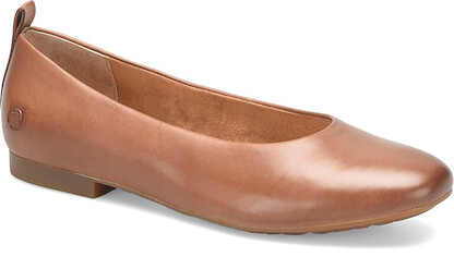 Born Women's Patrice Ballet Flat Brown (Teak) - BR0064106