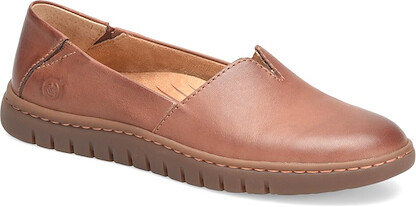 Born Women's Sebra II Slip-On Dark Tan (Brandy) Full Grain Leather - BR0076825