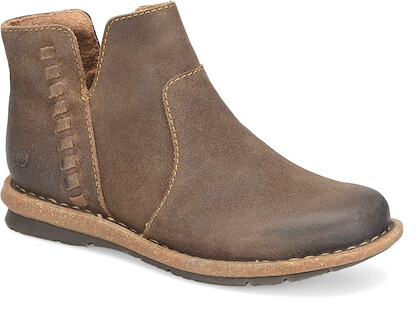 Born Women's Taj Ankle Boot Taupe (Avola) Distressed Leather - BR0079855