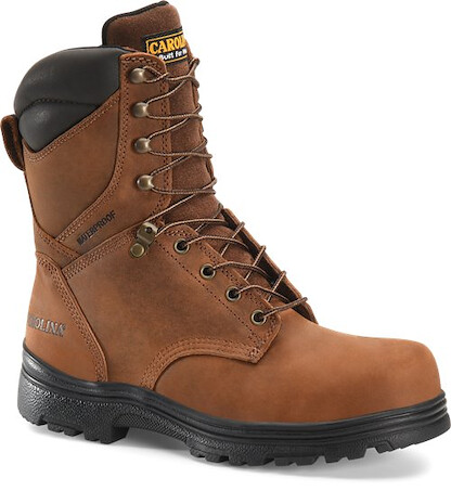 CAROLINA Men's 8" Surveyor Steel Toe Waterproof Work Boot Brown - CA3524