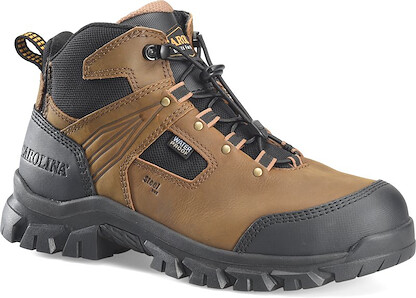 CAROLINA Men’s 5” Gruntz EZ-ON Steel Toe Waterproof Hiker Work Boot Brown - CA3596