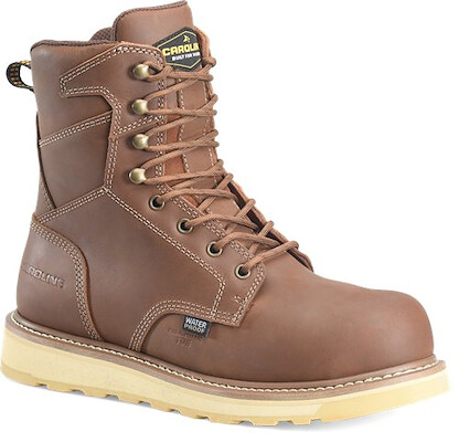 CAROLINA Men's 8" Gruntz Waterproof SR EH Composite Toe Work Boot Tan - CA3603