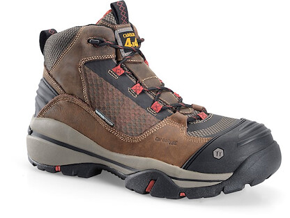 CAROLINA Men's 5" Extension Carbon Composite Toe Waterproof Hiker Work Boot Dark Brown - CA4551