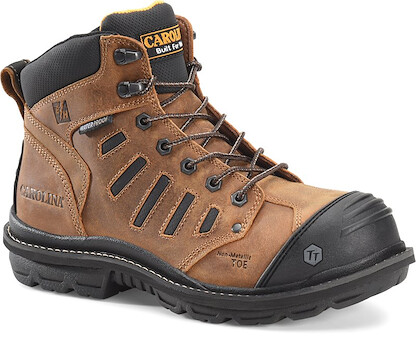 CAROLINA Men's 6" Kauri Composite Toe Waterproof Work Boot Dark Brown - CA4557