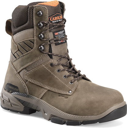 CAROLINA Men's 8" Duke Carbon Composite Toe Waterproof Insulated Work Boot Dark Brown - CA5547