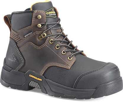CAROLINA Men's 6" Barrett Waterproof SR HR EH Composite Toe Work Boot Dark Brown - CA5600