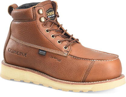 CAROLINA Men's 6" Staple Gun Carbon Composite Toe Waterproof Work Boot Brown - CA7570