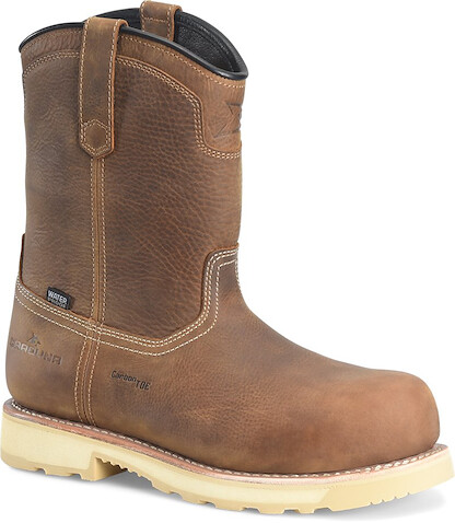 Carolina Men's 10" Carbon Composite Toe Waterproof Work Boot Dark Tan