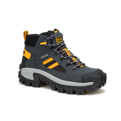 CATERPILLAR WORK Men's Invader Mid Vent Composite Toe Waterproof Work Boot Dark Shadows - P91757