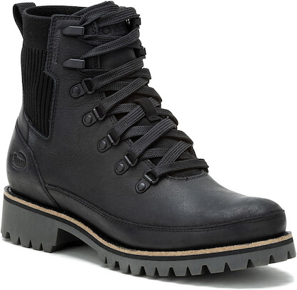 Chaco Women's Fields Lace Waterproof Ankle Boot Black - JCH109614