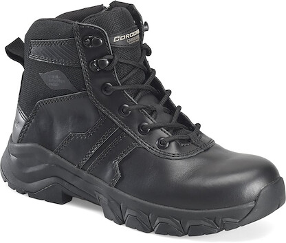 Corcoran Men's 6" Bolster Side-Zip Soft Toe  Pathogen Resisting Waterproof Duty Boot Black - CV5610