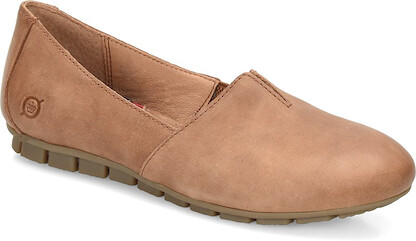 BORN Sebra Biscotto Slip On Tan Biscotto Full Grain Leather - D74616