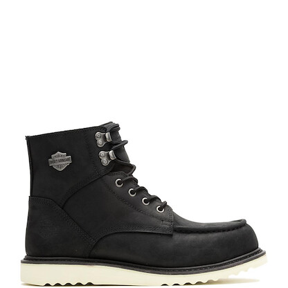 HARLEY-DAVIDSON WORK Men's Brosman Steel Toe Waterproof Work Boot Black - D93921
