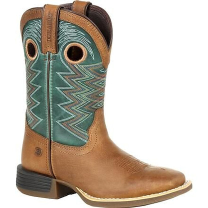 Durango Unisex Little Kids' 8" Lil' Rebel™ Pro Western Boot Wheat/Tidal Teal - DBT0224C