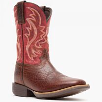 Durango Shyloh Unisex Kids' Western Boot Mahogany/Dynamite Red - DBT0251C